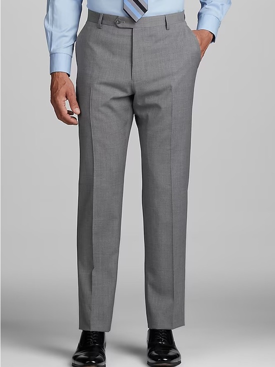 Jos. A. Bank Other - Jos. A Bank Reserve Collection Grey Italian Wool Dress Pants Slacks 36 Regular